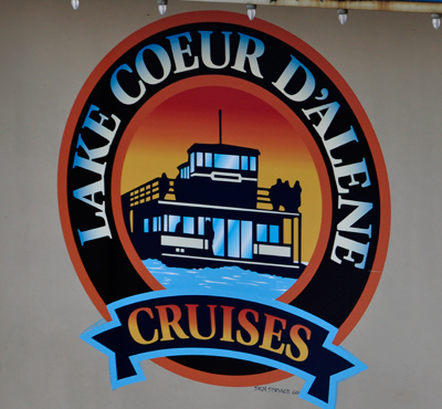 sign: Lake Coeur D'Alene cruise